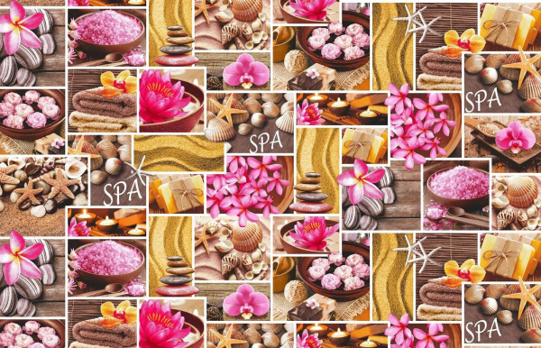 Полотенце вафельное пляжное 100*150 см (Релакс, вид 1)