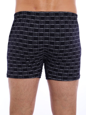 Трусы-боксеры, модель 212, трикотаж (Клетка)