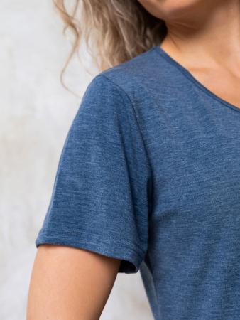 Футболка женская, модель 155, трикотаж (Джинс)