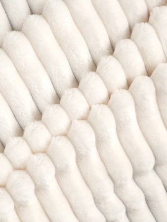 Плед 175*210 см, Велсофт - жаккард, Нежность (Шампань-страйп)