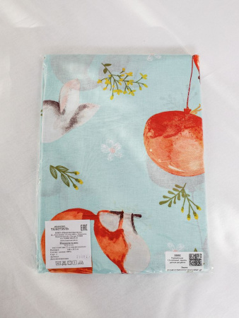 Пододеяльник 1,5-спальный, перкаль, детская расцветка (Лисята)