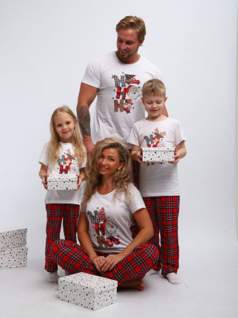 Пижама мужская, модель 218, трикотаж (Новый год)