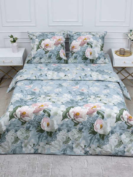 Простыня на резинке 090*200 см, перкаль, борт 25 см (Нигури)