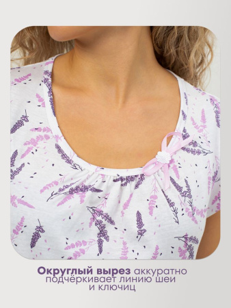 Сорочка ночная женская,мод. 426,трикотаж (Лаванда)