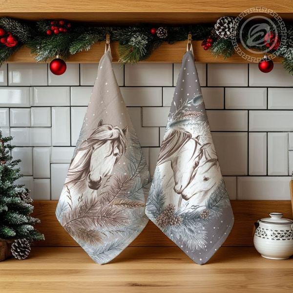 Комплект полотенец 48*60 см, 3 шт., рогожка (Поэма)