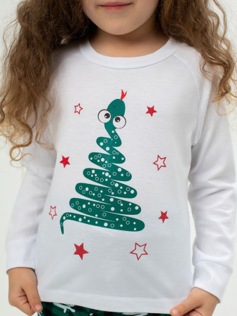 Пижама детская, модель 324, трикотаж (Змейка, зелёный)