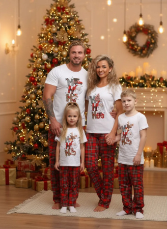 Пижама мужская, модель 218, трикотаж (Новый год)