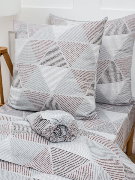 Наволочка 70*70 см, бязь "Комфорт" (Галактика, шоколад)