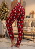 Брюки женские, модель 162, трикотаж (Елочка, красный)