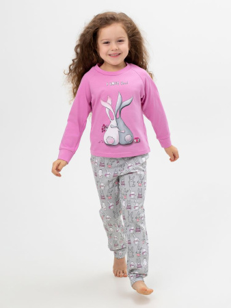 Пижама детская, модель 324, трикотаж (Зайчата  )