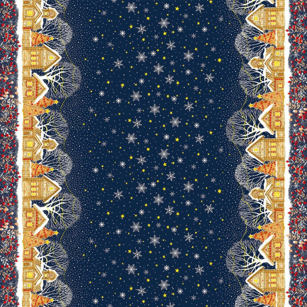 Скатерть 150*250 см, рогожка (Полночь)