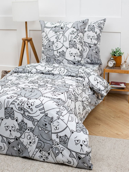 Простыня 1,5-спальная, бязь "Комфорт" (Котовасия)