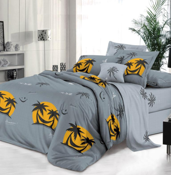 Наволочка 50*70 см, на молнии, поплин (Тенерифе (компаньон))