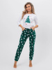 Пижама женская, модель 162, трикотаж (Змейка, зелёный)