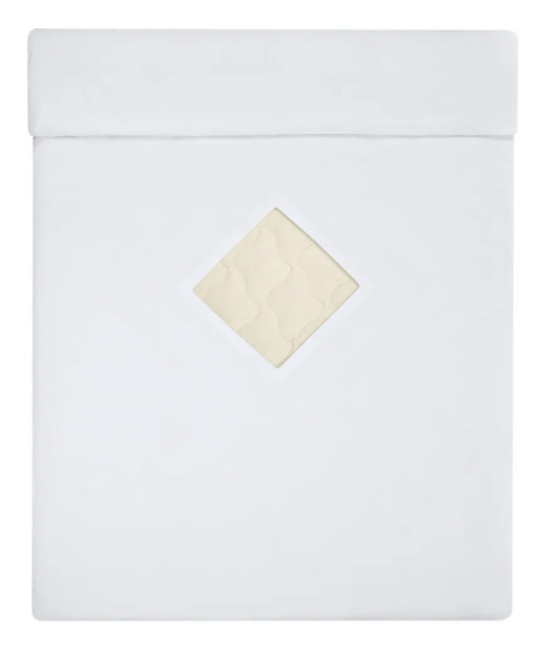 Пододеяльник 1,5-спальный, с вырезом "ромб", бязь отбеленная ГОСТ