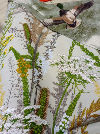 Комплект постельного белья Евромакси, бязь  ГОСТ (Утиная охота)