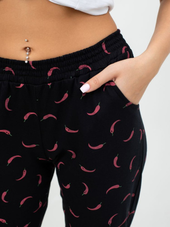 Брюки пижамные женские, модель 162, трикотаж (Перчик)