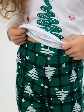 Пижама детская, модель 324, трикотаж (Змейка, зелёный)