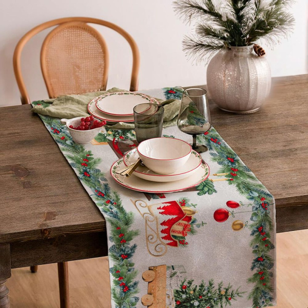 Дорожка для сервировки 50*150 см, хлопок 100% (У камина)