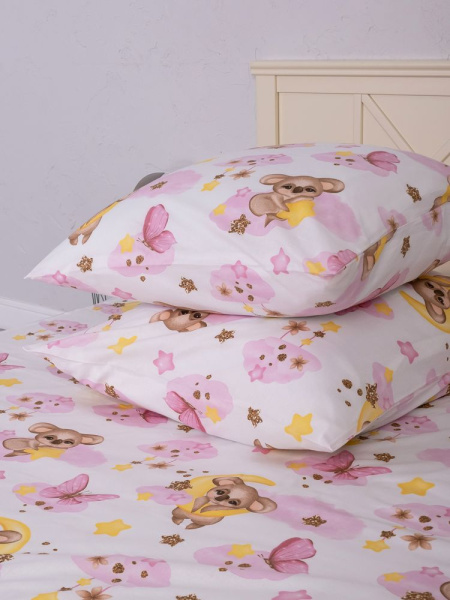 Наволочка 70*70 см, перкаль, детская расцветка (Коала Бэби)