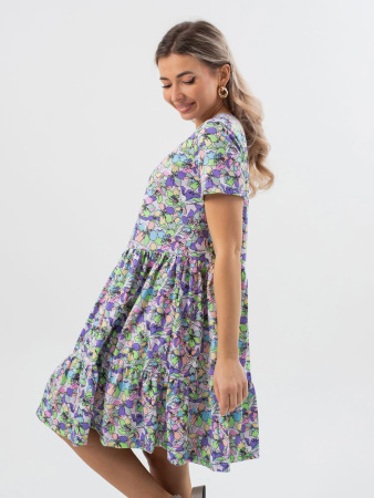 Платье женское, модель 174, трикотаж (Незабудка)