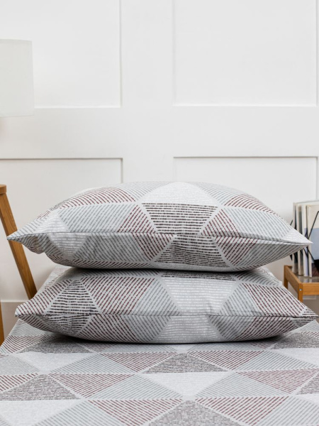 Наволочка 40*60 см, бязь "Комфорт" (Галактика, шоколад)