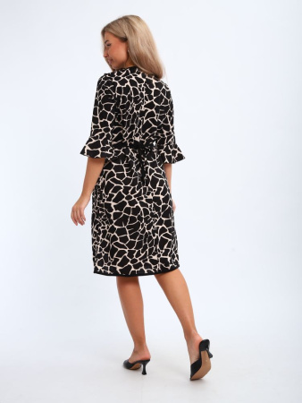 Халат женский, модель 130, трикотаж (Жираф)