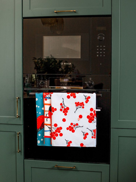 Комплект вафельных полотенец 48*60 см, 3 штуки (Ягодный сорбет)