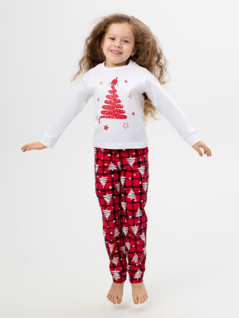 Пижама детская, модель 324, трикотаж (Змейка, красный)