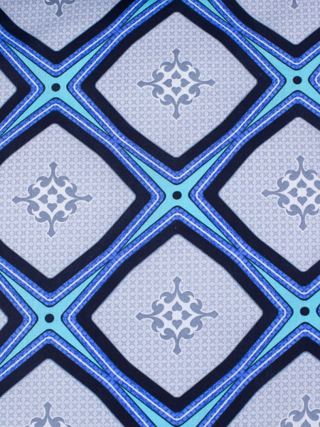 Наволочка 40*60 см, бязь "Комфорт" (Панно, бирюзовый)