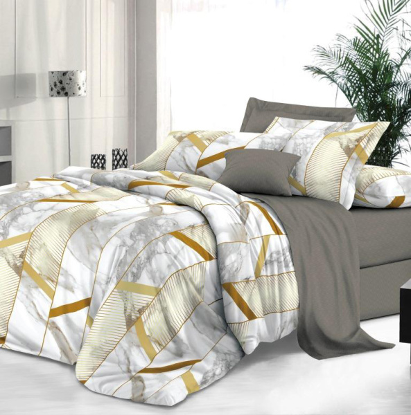 Комплект постельного белья Евростандарт, сатин "Престиж" (Вдохновитель)