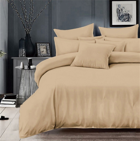 Простыня Евро 240*220 см, сатин однотонный (Миледи)