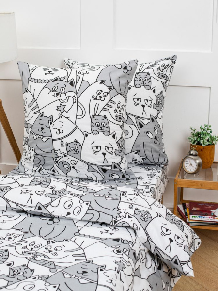 Простыня 1,5-спальная, бязь "Комфорт" (Котовасия)