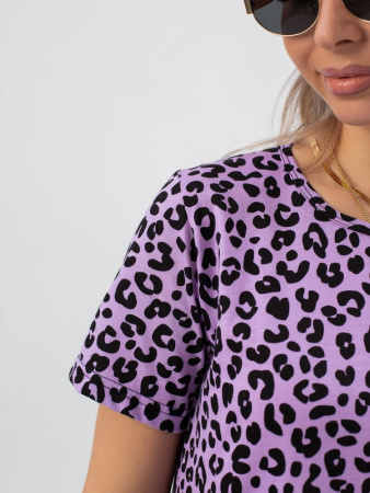 Платье женское, модель 174, трикотаж (Лео, сиреневый)