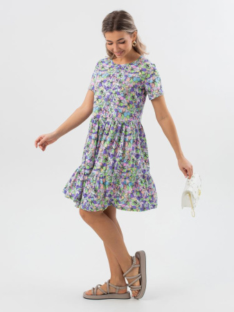 Платье женское, модель 174, трикотаж (Незабудка)