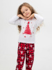 Пижама детская, модель 324, трикотаж (Змейка, красный)