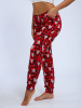Брюки женские, модель 162, трикотаж (Елочка, красный)