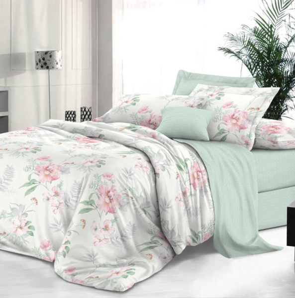 Комплект постельного белья Семейный, сатин "Престиж" (Альбина)