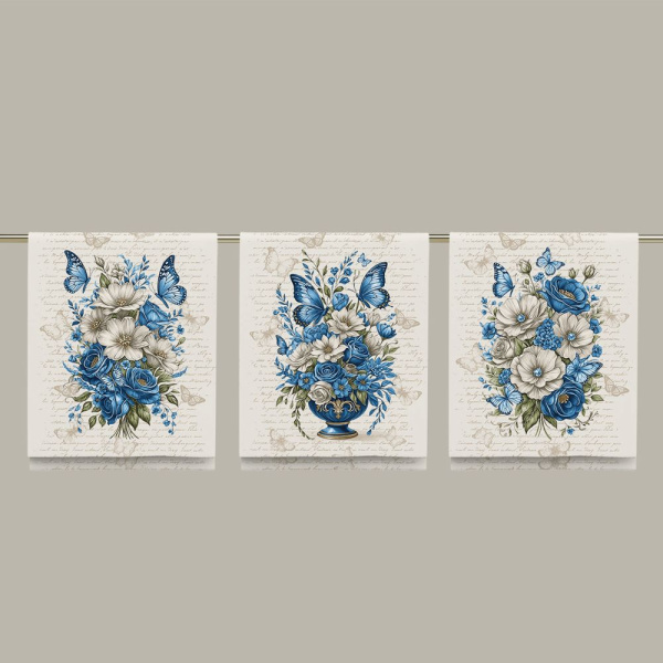 Комплект полотенец 48*60 см, 3 шт., рогожка (Патрисия)