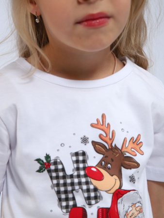 Пижама детская, модель 328, трикотаж (Новый год)