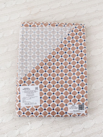 Пододеяльник 1,5-спальный, с вырезом "ромб", бязь "Комфорт" (Виши, бежевый)