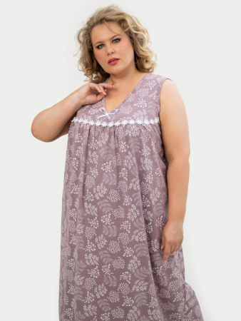 Сорочка ночная женская,мод. 431, трикотаж 60-70 (Иветта, французский серый )