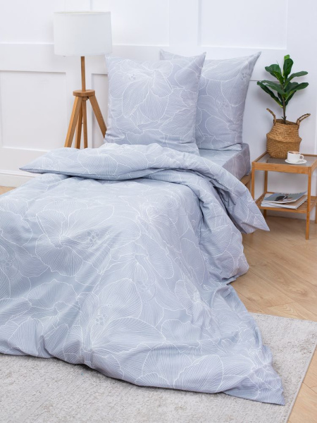 Наволочка 70*70 см, бязь "Комфорт" (Вернисаж, светло-серый)