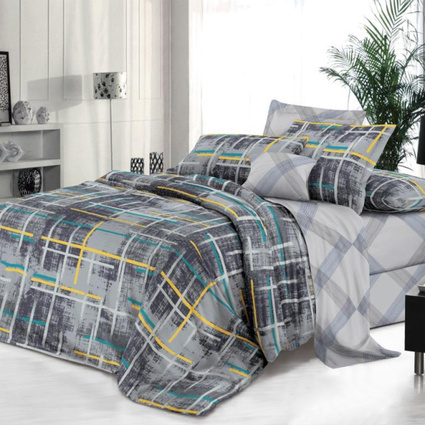 Простыня на резинке 200*200 см, поплин, борт 25 см (Руслан (компаньон))