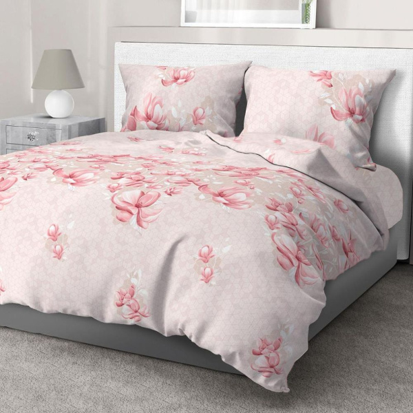 Пододеяльник Евро 200*220 см, перкаль (Магнолия)