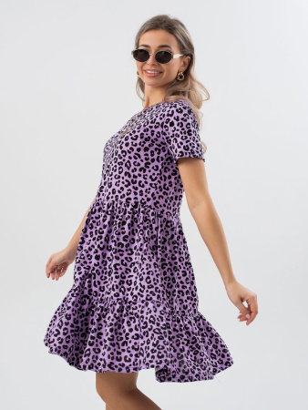 Платье женское, модель 174, трикотаж (Лео, сиреневый)