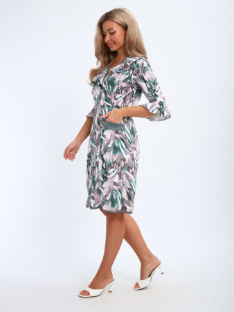 Халат женский, модель 130, трикотаж (Джунгли)