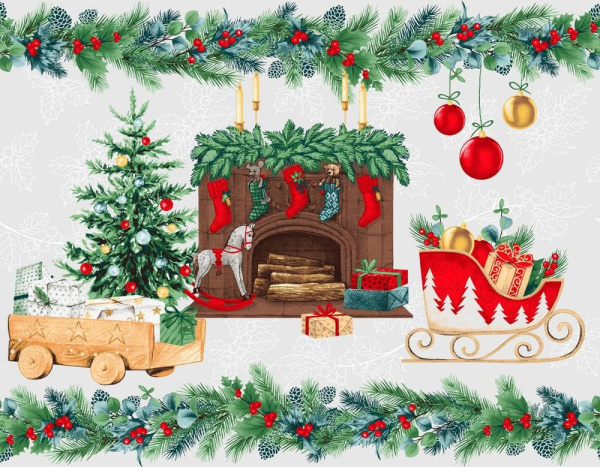 Дорожка для сервировки 50*150 см, хлопок 100% (У камина)