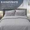 Комплект постельного белья 1,5-спальный, бязь "Комфорт"(220) (Таттерсол, светло-серый)