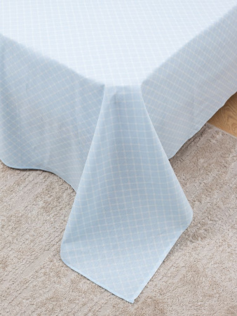 Комплект постельного белья 1,5-спальный, бязь "Комфорт" (Виши, голубой)